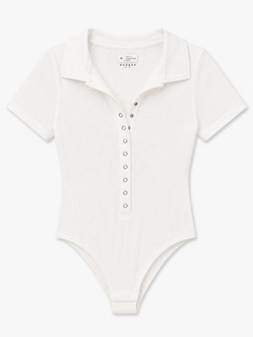 White Basic Bodysuit – Sleek Minimalist Staple Top